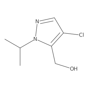 (4-Chloro-1-isopropyl-1H-pyrazol-5-yl)methanol结构式
