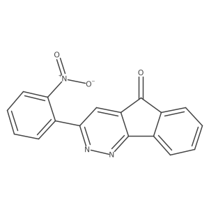 3-(2-nitrophenyl)-5H-indeno[1,2-c]pyridazin-5-one Structure