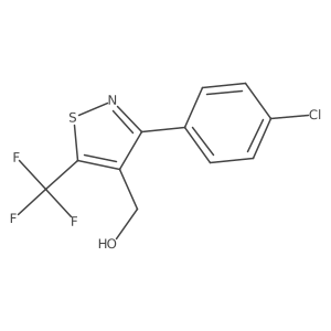 (3-(4-Chlorophenyl)-5-(trifluoromethyl)isothiazol-4-yl)methanol Structure