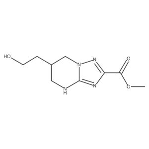 methyl 6-(2-hydroxyethyl)-4H,5H,6H,7H-[1,2,4]triazolo[1,5-a]pyrimidine-2-carboxylate结构式