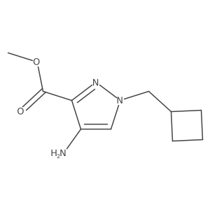 methyl 4-amino-1-(cyclobutylmethyl)-1H-pyrazole-3-carboxylate Structure