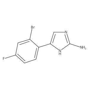5-(2-bromo-4-fluorophenyl)-1H-imidazol-2-amine Structure