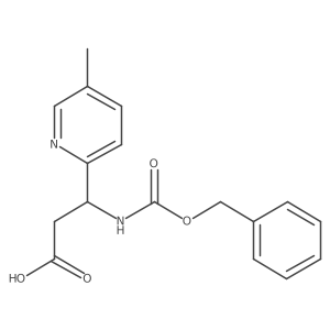 (3R)-3-{[(benzyloxy)carbonyl]amino}-3-(5-methylpyridin-2-yl)propanoic acid Structure