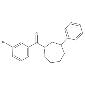 (3-Bromophenyl)(3-phenylazepan-1-yl)methanone Structure