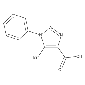 5-Bromo-1-phenyl-1H-1,2,3-triazole-4-carboxylic acid Structure