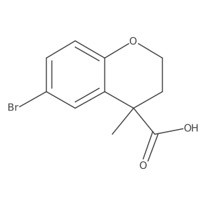 6-Bromo-4-methyl-3,4-dihydro-2H-1-benzopyran-4-carboxylic acid Structure