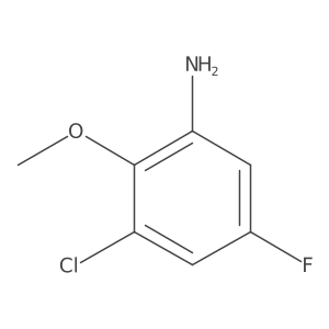 3-Chloro-5-fluoro-2-methoxyaniline Structure