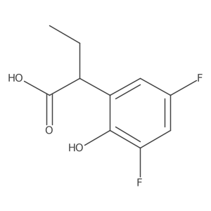 2-(3,5-Difluoro-2-hydroxyphenyl)butanoic acid结构式