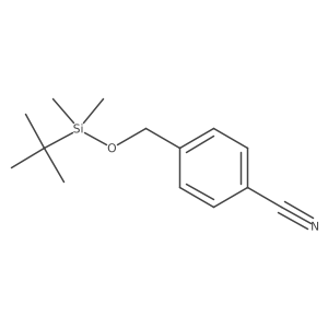 4-[[[(1,1-Dimethylethyl)dimethylsilyl]oxy]methyl]benzonitrile结构式
