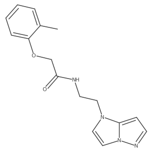 N-(2-(1H-imidazo[1,2-b]pyrazol-1-yl)ethyl)-2-(o-tolyloxy)acetamide Structure
