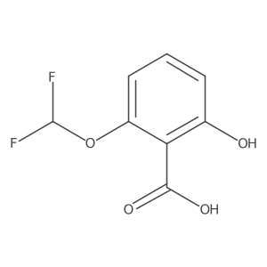 2-(Difluoromethoxy)-6-hydroxybenzoic acid结构式