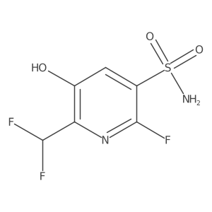 2-(Difluoromethyl)-6-fluoro-3-hydroxypyridine-5-sulfonamide结构式