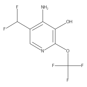 4-Amino-5-(difluoromethyl)-2-(trifluoromethoxy)pyridin-3-ol Structure