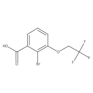 2-Bromo-3-(2,2,2-trifluoroethoxy)benzoic acid结构式