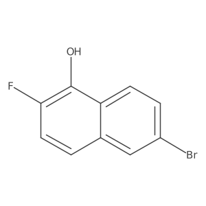 6-Bromo-2-fluoronaphthalen-1-ol结构式