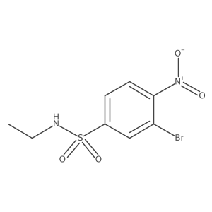 3-bromo-N-ethyl-4-nitrobenzene-1-sulfonamide Structure