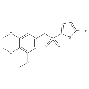 5-Fluoro-N-(3,4,5-trimethoxyphenyl)thiophene-2-sulfonamide Structure