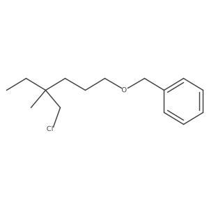 ({[4-(Chloromethyl)-4-methylhexyl]oxy}methyl)benzene Structure