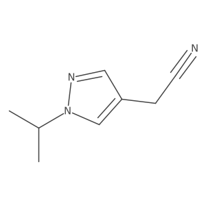 2-[1-(propan-2-yl)-1H-pyrazol-4-yl]acetonitrile Structure