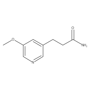 3-(5-Methoxypyridin-3-yl)propanamide Structure