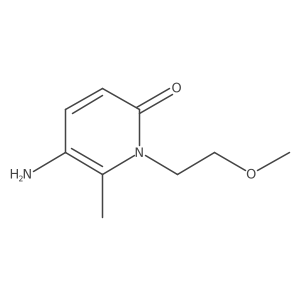 5-Amino-1-(2-methoxyethyl)-6-methyl-1,2-dihydropyridin-2-one结构式