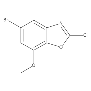5-Bromo-2-chloro-7-methoxybenzoxazole Structure