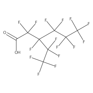 2,2,3,4,4,5,5,6,6,6-Decafluoro-3-(pentafluoroethyl)hexanoic acid Structure
