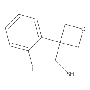 [3-(2-Fluorophenyl)oxetan-3-yl]methanethiol Structure