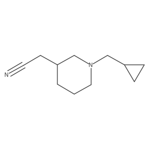 3-Piperidineacetonitrile, 1-(cyclopropylmethyl)-结构式