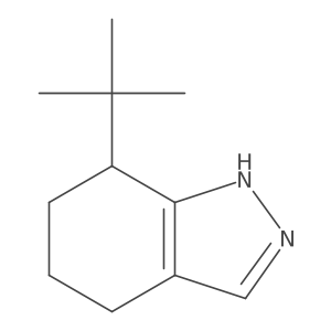 7-(1,1-Dimethylethyl)-4,5,6,7-tetrahydro-1H-indazole Structure