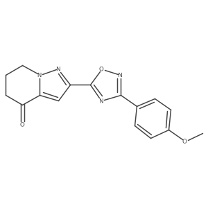 2-[3-(4-methoxyphenyl)-1,2,4-oxadiazol-5-yl]-6,7-dihydropyrazolo[1,5-a]pyridin-4(5H)-one Structure