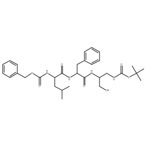 L-Phenylalaninamide, N-[(phenylmethoxy)carbonyl]-L-leucyl-N-[(1S)-2-[[(1,1-dimethylethoxy)carbonyl]amino]-1-(hydroxymethyl)ethyl]-结构式