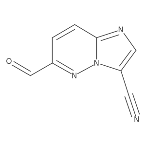 6-Formylimidazo[1,2-B]pyridazine-3-carbonitrile结构式