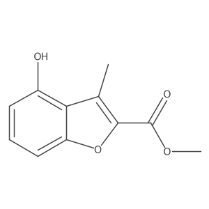 Methyl 4-hydroxy-3-methylbenzofuran-2-carboxylate Structure