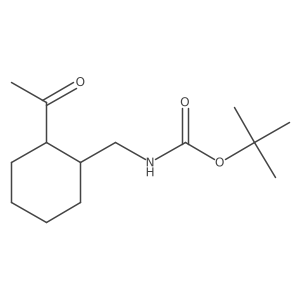tert-butyl N-[(2-acetylcyclohexyl)methyl]carbamate Structure