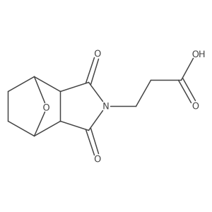 3-{3,5-Dioxo-10-oxa-4-azatricyclo[5.2.1.0^{2,6}]decan-4-yl}propanoic acid结构式