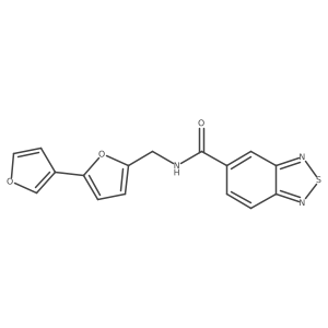 N-([2,3'-bifuran]-5-ylmethyl)benzo[c][1,2,5]thiadiazole-5-carboxamide Structure