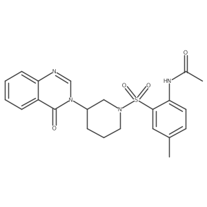 N-(4-methyl-2-{[3-(4-oxo-3,4-dihydroquinazolin-3-yl)piperidin-1-yl]sulfonyl}phenyl)acetamide Structure