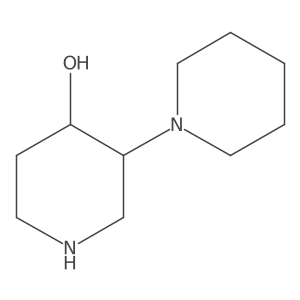 (3S,4S)-3-(Piperidin-1-yl)piperidin-4-ol Structure