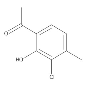 1-(3-chloro-2-hydroxy-4-methylphenyl)Ethanone结构式