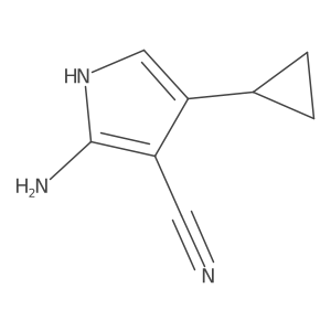 2-Amino-4-cyclopropyl-1H-pyrrole-3-carbonitrile Structure