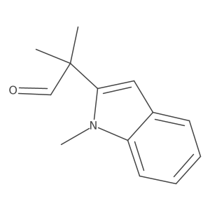 2-methyl-2-(1-methyl-1H-indol-2-yl)propanal结构式