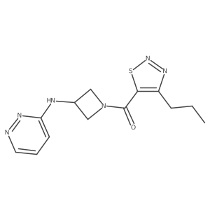 N-[1-(4-propyl-1,2,3-thiadiazole-5-carbonyl)azetidin-3-yl]pyridazin-3-amine Structure
