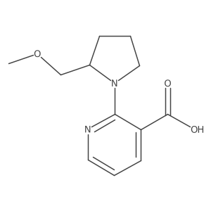 2-(2-(Methoxymethyl)pyrrolidin-1-yl)nicotinic acid结构式