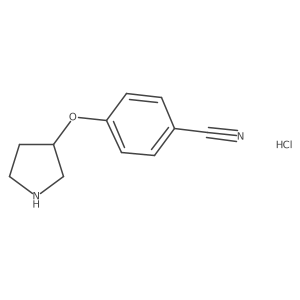 4-(Pyrrolidin-3-yloxy)benzonitrile hydrochloride结构式