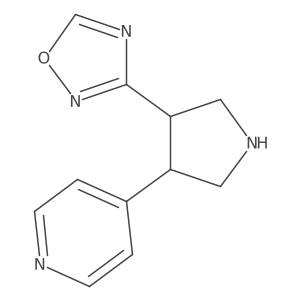 3-(4-(Pyridin-4-yl)pyrrolidin-3-yl)-1,2,4-oxadiazole Structure