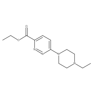 Ethyl 6-(4-ethylpiperazin-1-yl)pyridazine-3-carboxylate结构式