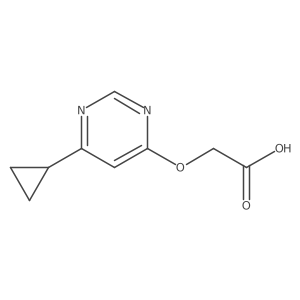 2-((6-Cyclopropylpyrimidin-4-yl)oxy)acetic acid结构式