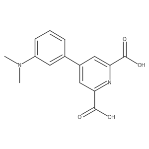 4-(3-(Dimethylamino)phenyl)pyridine-2,6-dicarboxylic acid结构式