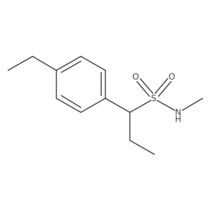 1-(4-ethylphenyl)-N-methylpropane-1-sulfonamide结构式